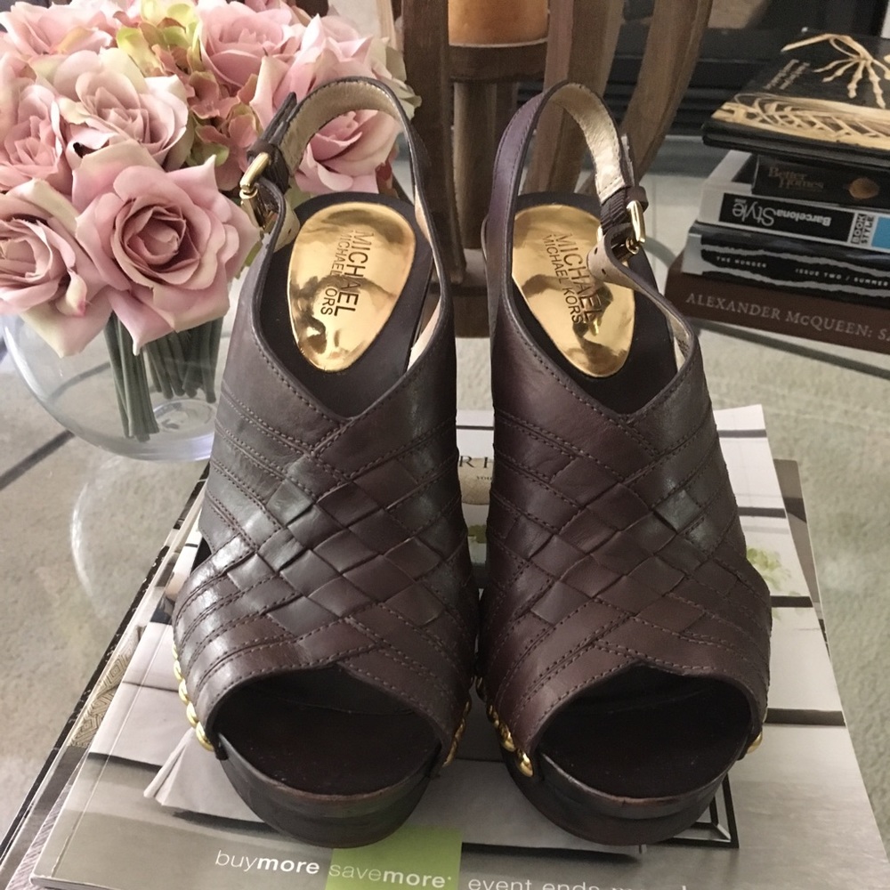 Michael Kors Brown Wedges